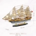 Mô hình thuyền buồm bằng gỗ trang trí lớn vật trang trí thuận buồm xuôi gió chắc chắn trang trí sáng tạo lắp ráp thủ công quà tặng tân gia sinh nhật 