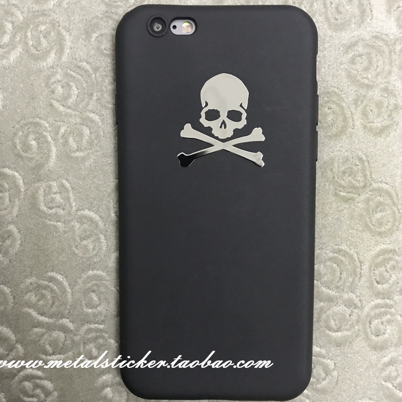 Mastermind JAPAN kim ​​loại tinh khiết dán kim loại sọ mạ vàng Tide thương hiệu MMJ dòng người đàn ông dành riêng Sticker - Phụ kiện điện thoại di động giá để điện thoại