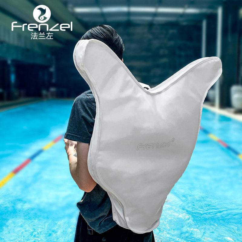 FRENZEL flange left mermaid fins bag with shoulder backMahina fins bag waterproof