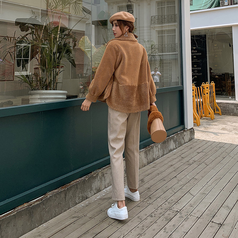 Gross Pants Children Autumn Winter Casual Western Clothing Pants Large Size Smoke Tubes Grandma Pants Straight Barrel Small Feet Long Pants 90% Khaen Pants