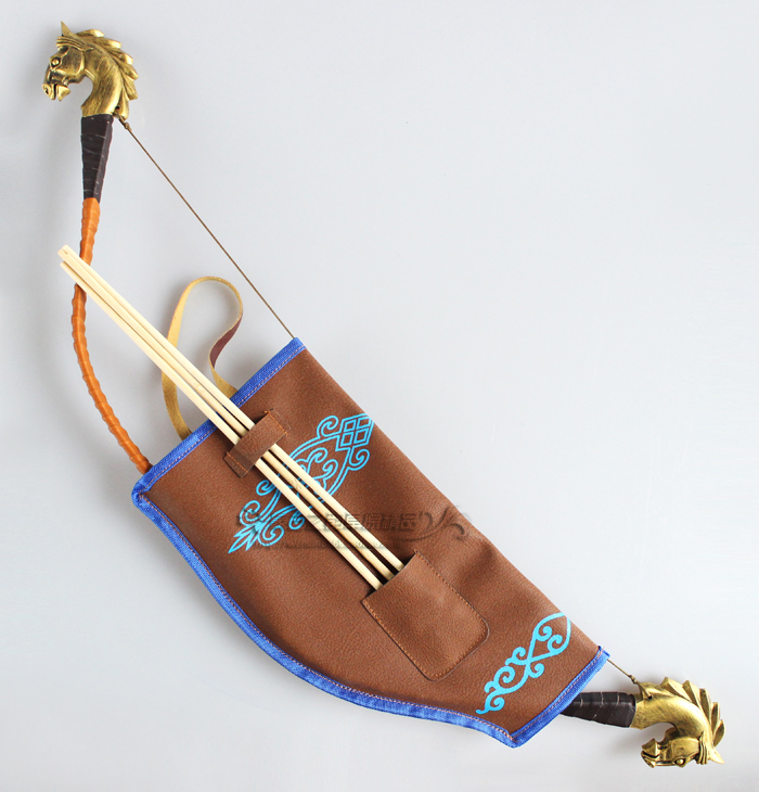 Inner Mongolia characteristic crafts small bow and arrow horse head bow and arrow yurt ornaments hanging ornaments children's bow and arrow