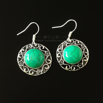 Mongolian earrings ladies retro minority wind earrings simple earrings Chinese style earrings Mongolian robe accessories