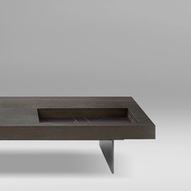 Youfan art Caen coffee table solid wood Italian simple household small house storage storage coffee table O191