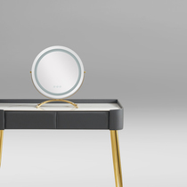 Youfan art art light luxury modern small apartment rock board makeup table Italian simple 2022 new dressing table K40