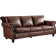 Elton Vatican Nghệ thuật tặng nước Mỹ sofa da da bò retro căn hộ nhỏ phòng khách ba lớp đầu tiên - Ghế sô pha Ghế sô pha