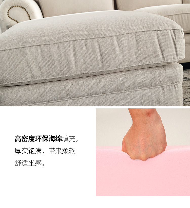Beverly Vatican Nghệ thuật tặng phòng khách góc vải 7 hình sofa góc kết hợp Mỹ đồ nội thất tối giản đã sẵn sàng - Ghế sô pha sofa giường gỗ thông minh