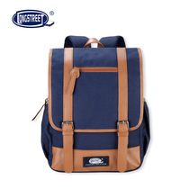(Lan Shi)British childrens school bags Male and female students school bags Primary school students school bags comfortable