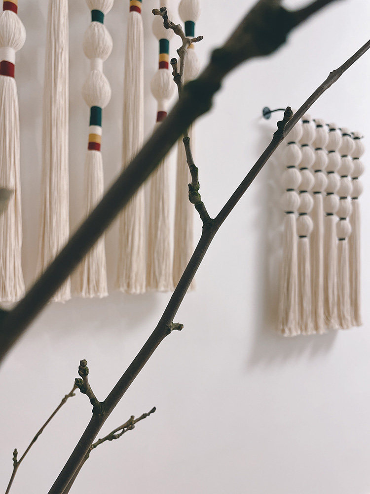 Гобелен 软装卧室玄关酒店流苏编织挂毯