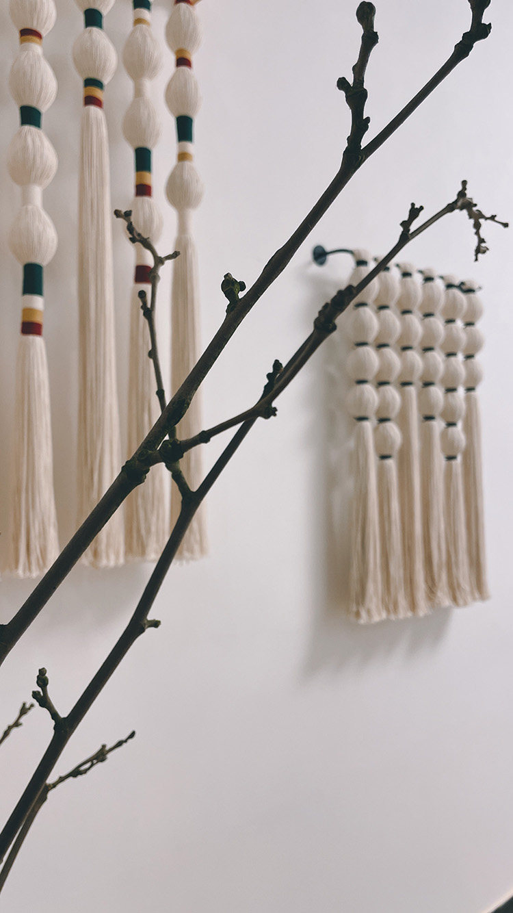 Гобелен 软装卧室玄关酒店流苏编织挂毯