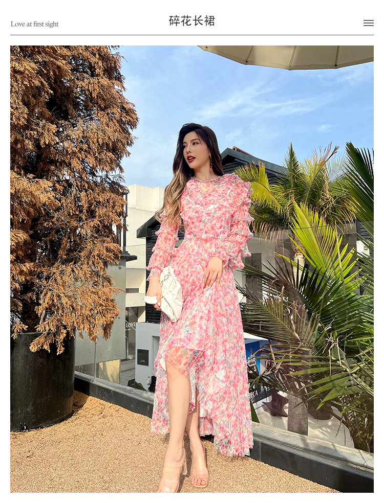 D2596 3280K VÁY ĐẦM LIỀN THÂN DÁNG DÀI NỮ SHETDYA LƯỚI MỎNG MÙA HÈ HỌA TIẾT HOA THỜI TRANG NỮ G06 SẢN PHẨM MỚI