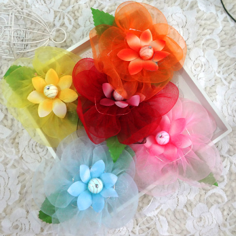 Korean fabric flower curtain buckle Curtain strap Lace Hand tied flower tied flower curtain belt tied rope