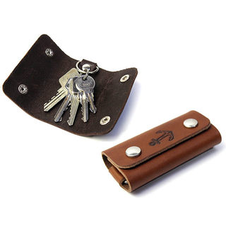 Genuine leather key bag overseas purchase of cowhide key bag