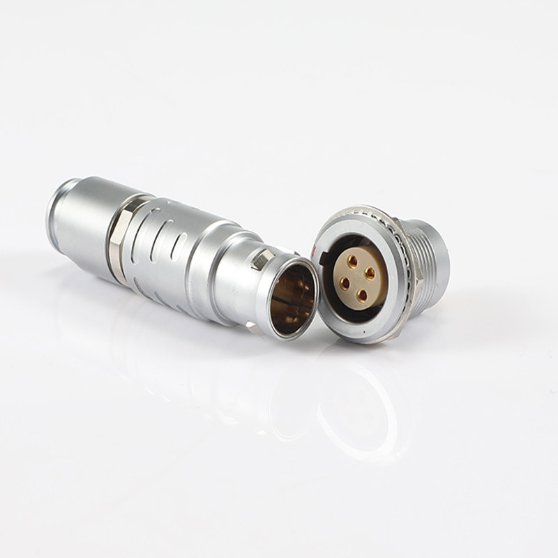 Rectangular push-pull self-locking circular connector FGG EGG 1B 0B 2B 4-core plug-in aviation plug socket