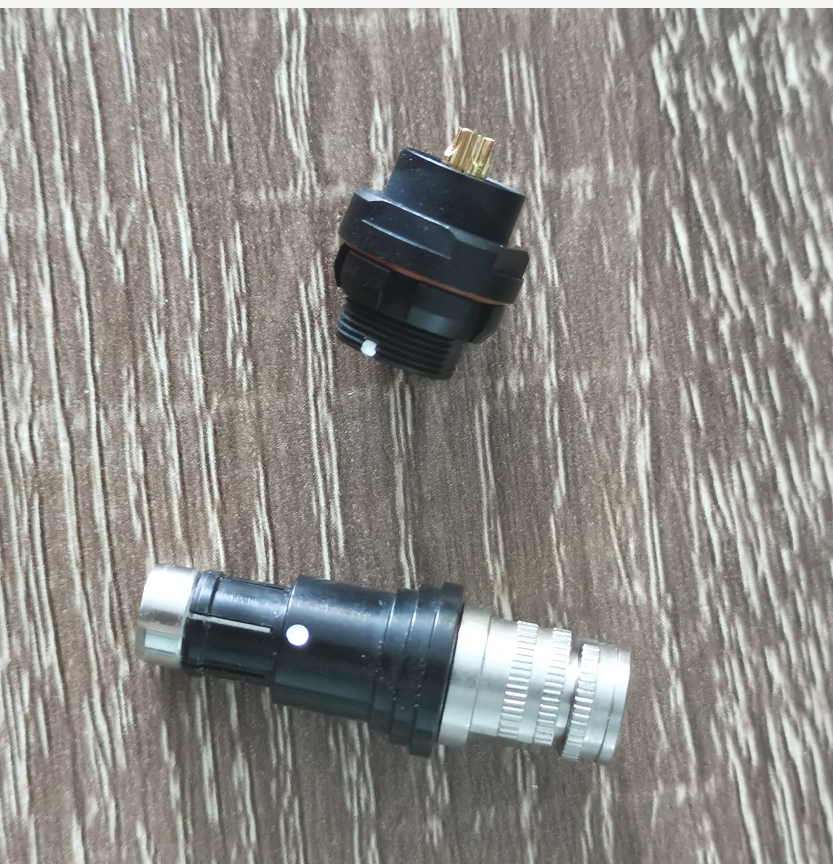 0F self-locking connector 2 3 4 5 6 7 9 core connector plug socket short plated black connector