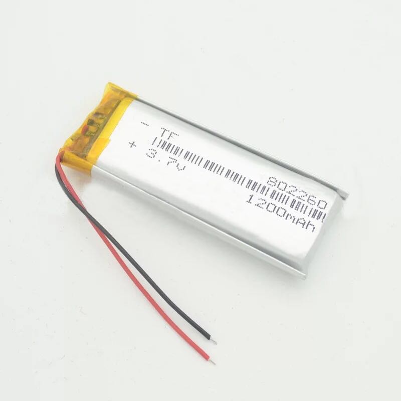 New A product lithium battery 3 7v polymer 802260 large capacity universal rechargeable 1200 mAh battery
