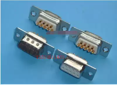 DB9 male and female high-quality gold-plated signal terminal RS232 computer serial port 9-pin 9-hole white glue environmental protection terminal excellent
