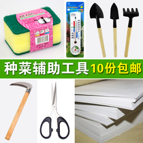 Sprout vegetable seedling paper Sprout seedling plate Hydroponic paper Rice paper Gauze silicone pad Sprout three-piece set of tools