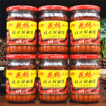 Guangxi Guilin Special production flower bridge brand Guilin chilli sauce Six notes of oil fragrant 215g * 6 bottles of flavor chili sauce
