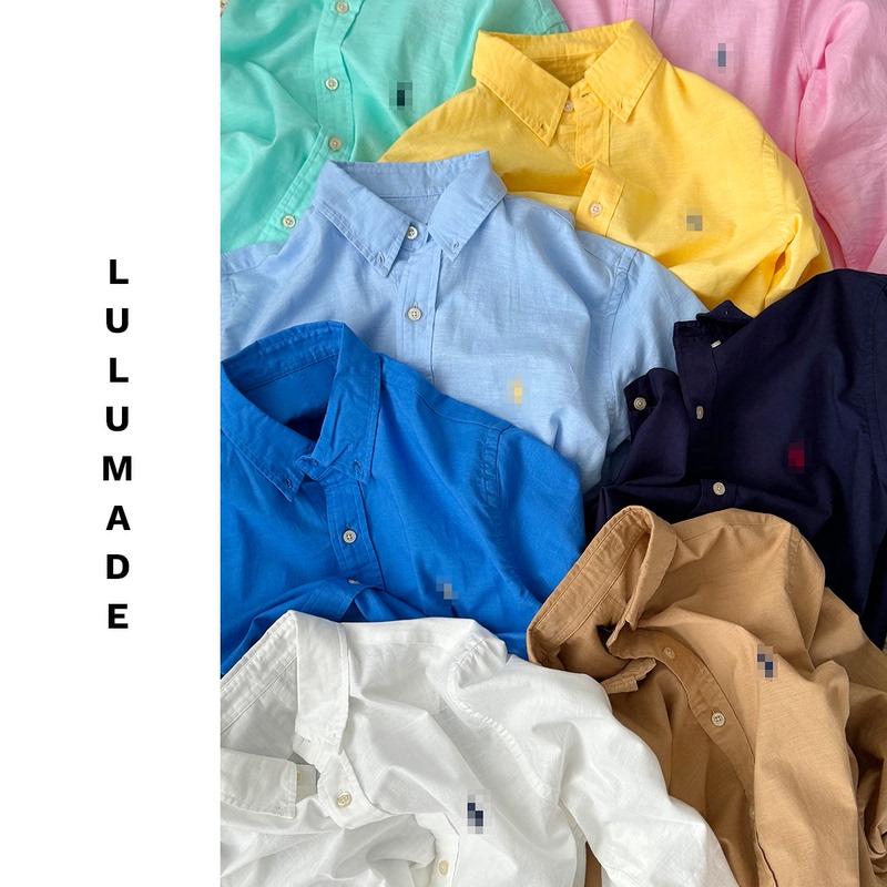Lulumade [Little Pony 1690 Edition] Classic Style 100% Linen Casual Shirt, Same Style for Men and Women