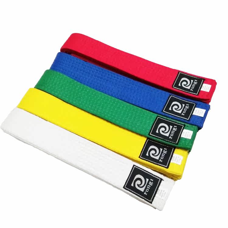 Boom One Taekwondo Belt ribbon Ribbon Ribbon with embroidered adult Appraisal Exam Red Black with Yellow Belt Yellow White with Custom Style Gallery Name
