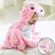 Trẻ em Động vật Phim hoạt hình Bộ đồ ngủ Xiêm Baby Winter Dinosaurs Home Service Autumn Girls Flannel Boys Children Parent Parent quần áo trẻ em hàn quốc