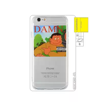 RUKAWAZ original fat Tiger DAMN KendrickLamar spoof for iPhone phone Protective case Anime