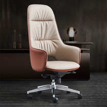 Italian Genuine Leather Office Chair Designer Light Extravagant Computer Chair Home Big Banal Chair Office Owner Chair Can Lie