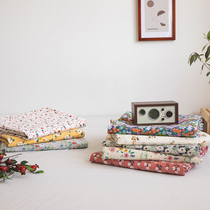 Sheet Single piece simple cotton bed cover small flower 1 2m1 5 cotton mattress protection bed hat bedding