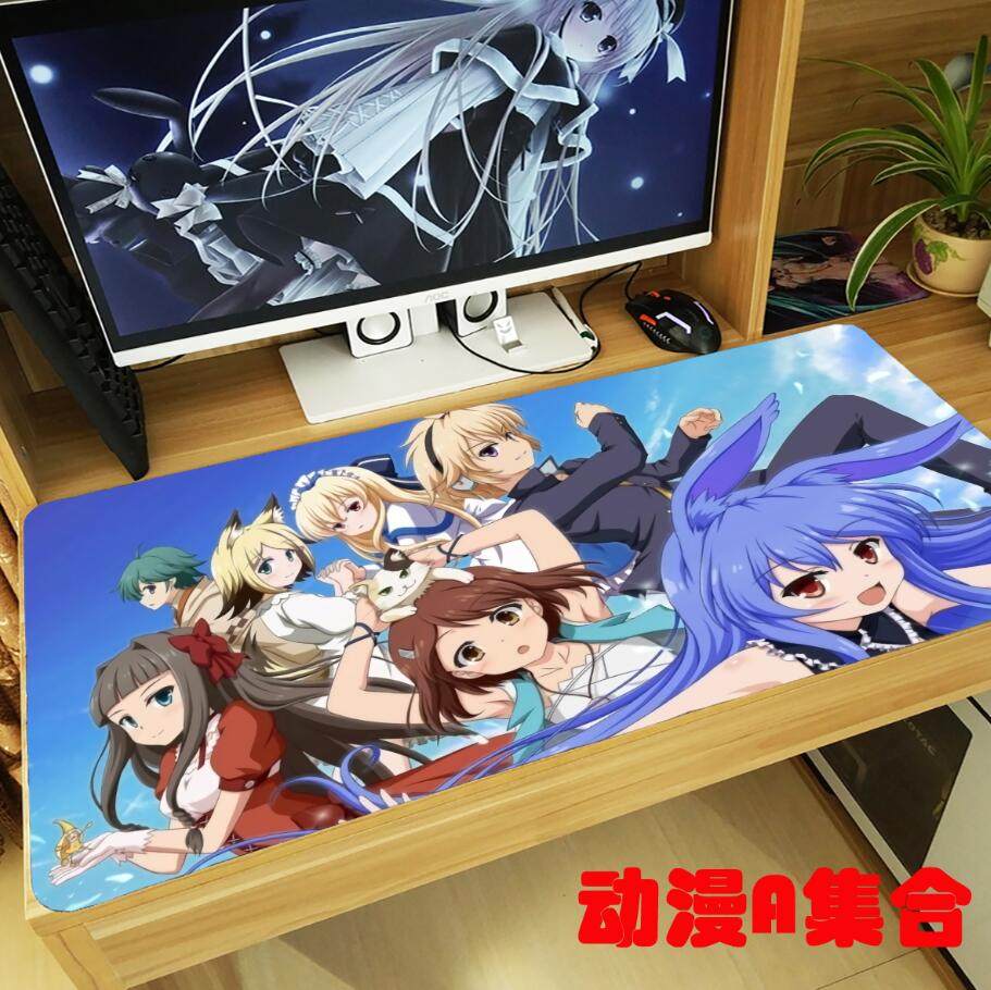 问题儿童都来自异世界春日部耀黑兔鼠标垫周边送宅男腐女生日礼物