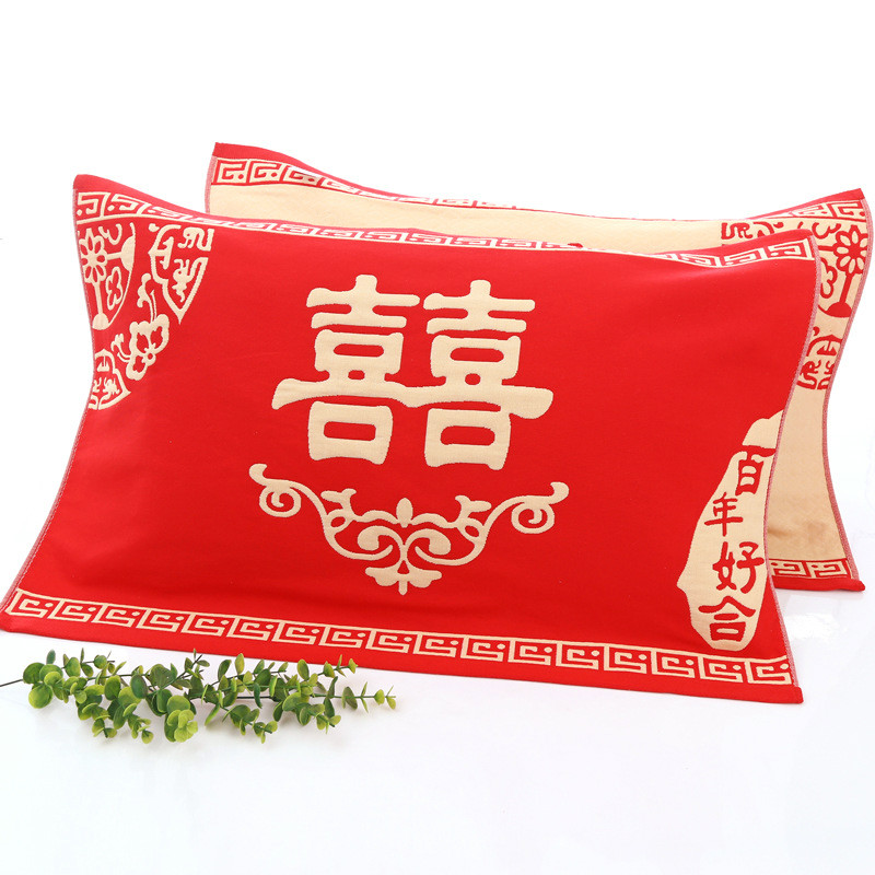 nguồn cung cấp lễ bông kết hôn chính hãng lớn gối tăng dày lên nguồn cung cấp đám cưới vài món quà món quà màu đỏ là - Khăn gối khăn choàng gối