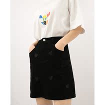Small lazy love jeans skirt summer 2021 new design sense A word high waist skirt skirt hips skirt