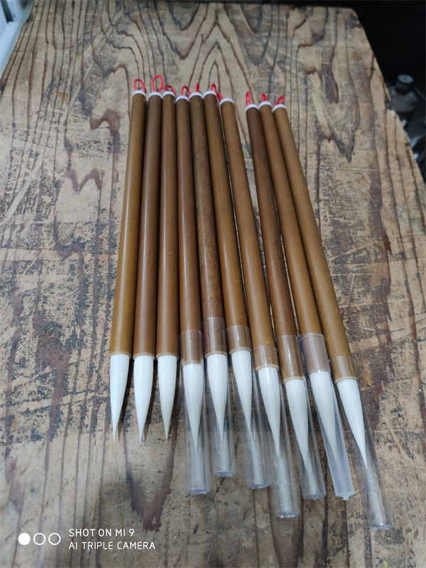 Laizhou brush Yexian brush traditional northern ancient method chrysanthemum fetal sheep hair in capital script suitable for Qigong style line