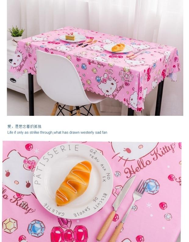 Sáng tạo kt mèo có thể giặt nhà hàng khăn trải bàn nhà trẻ em dễ thương khăn trải bàn hình chữ nhật khăn trải bàn hình chữ nhật khăn phủ bàn hội nghị