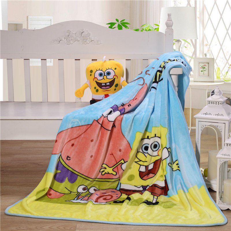 Sponge Baby Blanket Flag Coral Velvet Office Nap Carpet Air Conditioning Blanket Baby Kindergarten Blank
