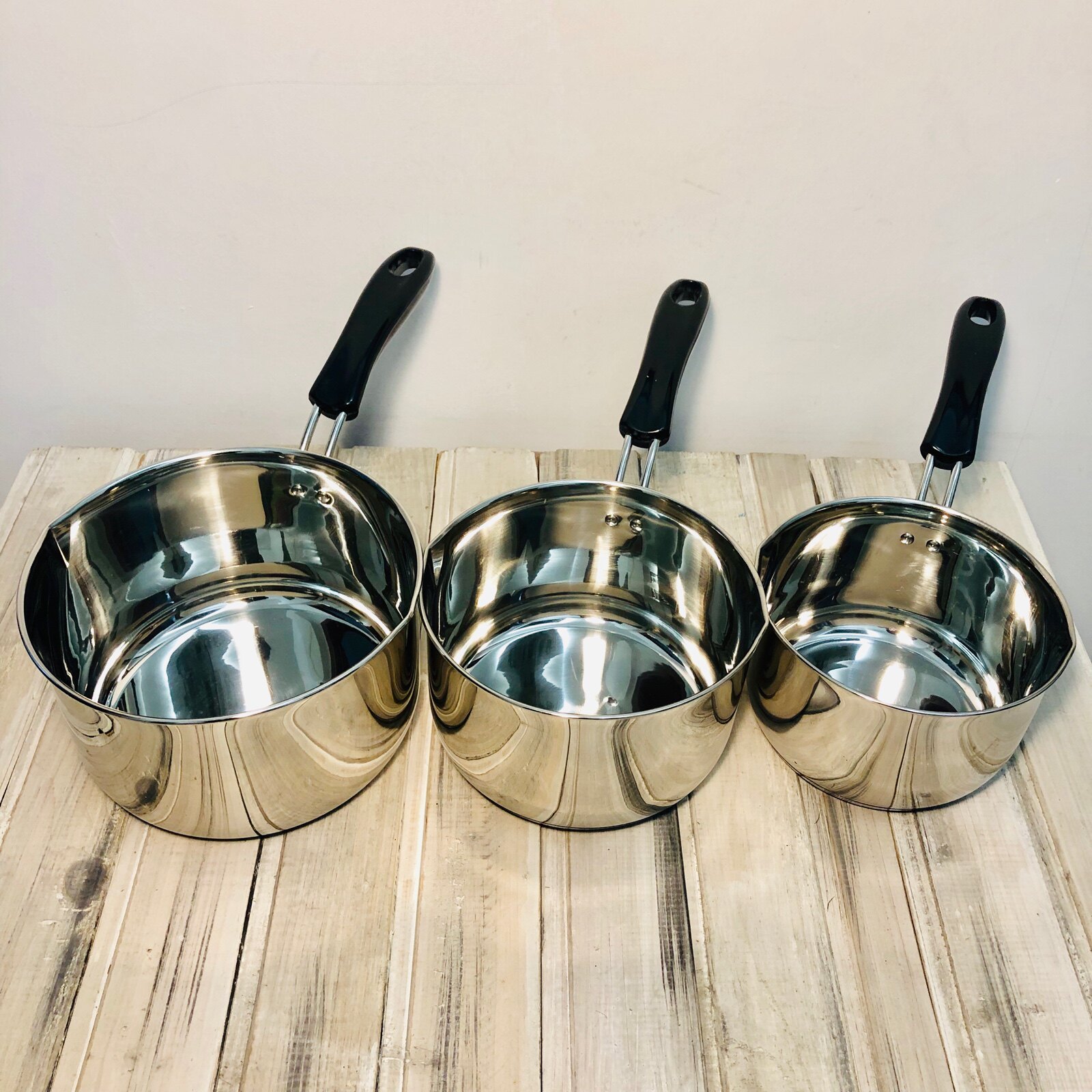 Defect clearance food grade 316 stainless steel compound bottom small milk pot single handle baby non-staple food snow flat instant noodle pot 18-10