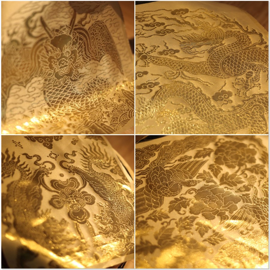 Buzi (Yuehuaxiang)-Original Bairentang Weaving Jinming Hanfu Accessories Fabric Dragon Pattern Supplements Square Supplements