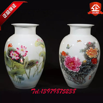 Zhang Songmaos ceramic art works Mu Zi Lianxin bottle Jingdezhen ceramic vase home furnishings collection ceramics