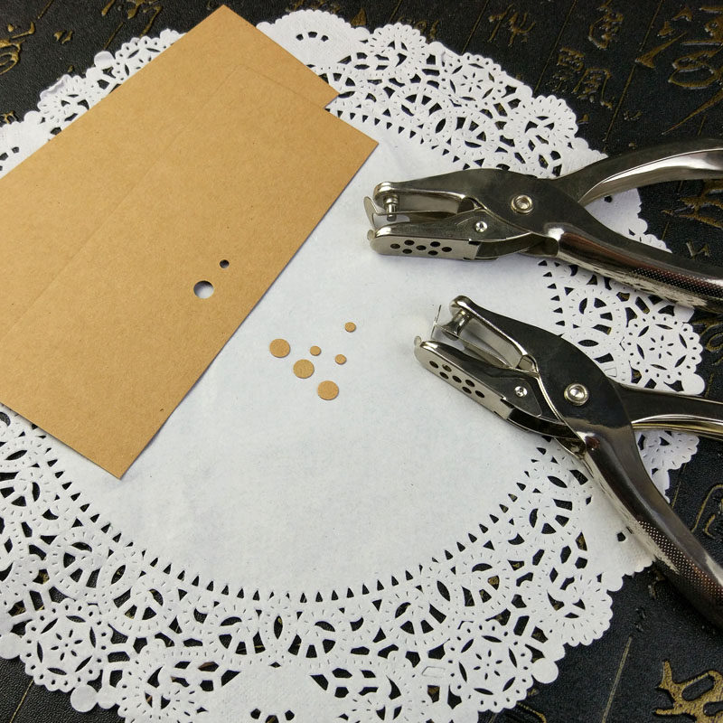 Manual metal puncher manual diy bookmark hole puncher mini round hole 3mm6mm stationery binding punch