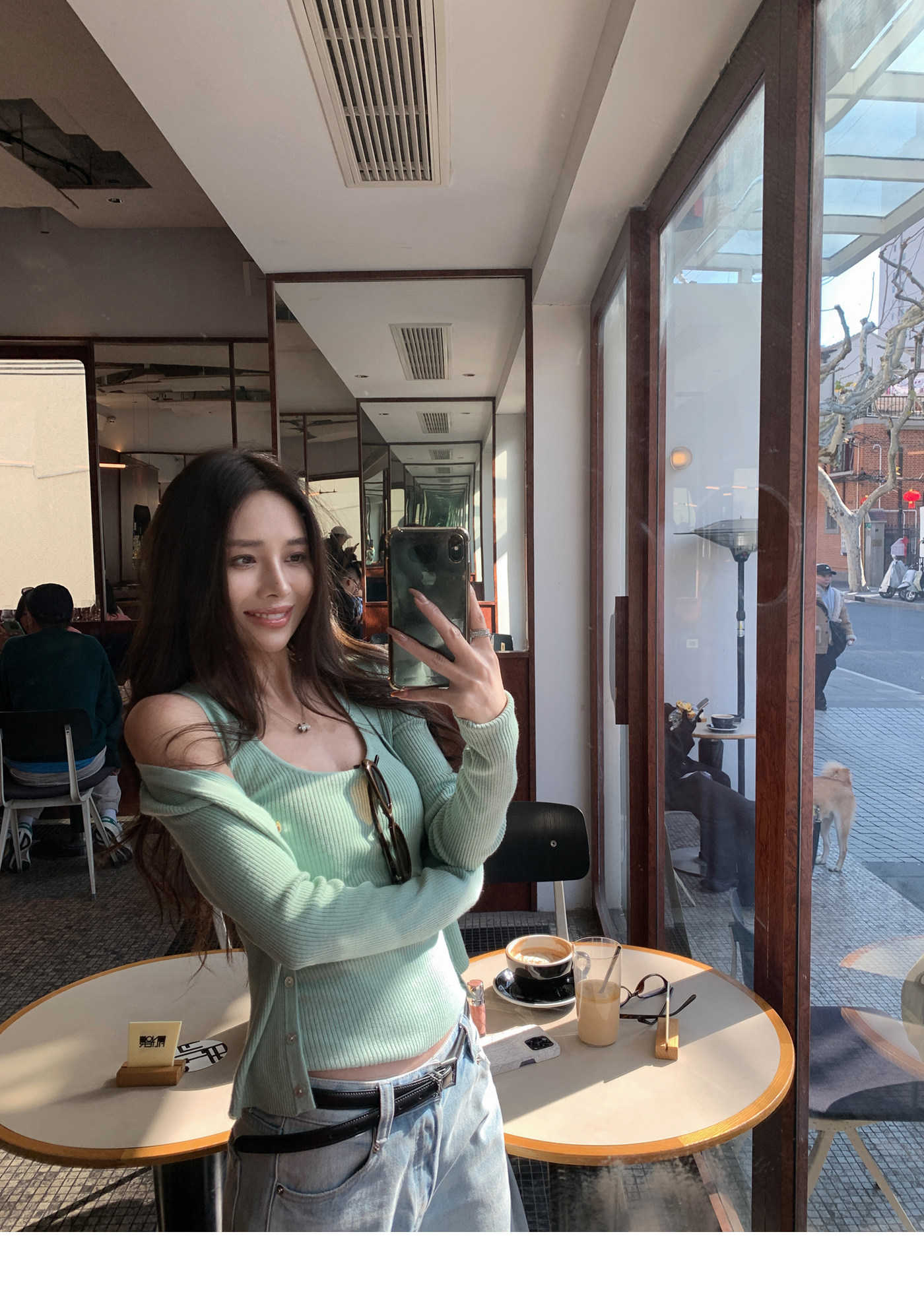 소녀 센스 양모 니트 오픈 가디건 여성 봄 디스플레이 화이트 투피스 조끼 상세 이미지 73