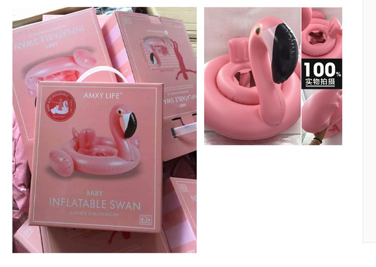 Vòng bơi cho trẻ em phao bơi flamingo chỗ ngồi cho trẻ sơ sinh bơi vòng 0-3 tuổi phao bơi cho bé