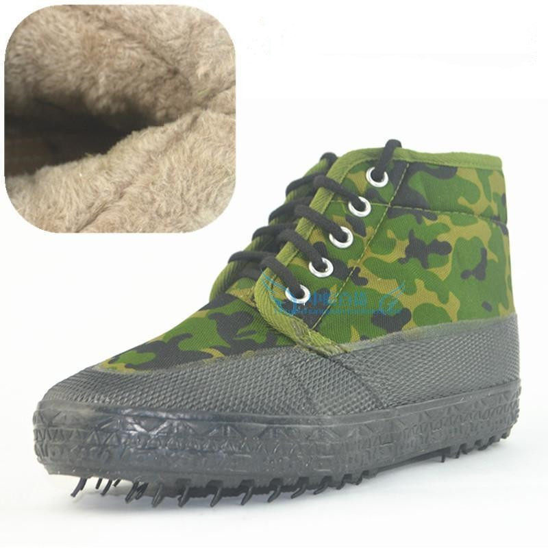 High Waist Emancipation Shoes Thickened Warm Shoes Men And Women Section Glint Cotton Shoes High Cylinder Warm Rubber Shoes Anti Cold Shoes Lao Shoes Rou Shoes