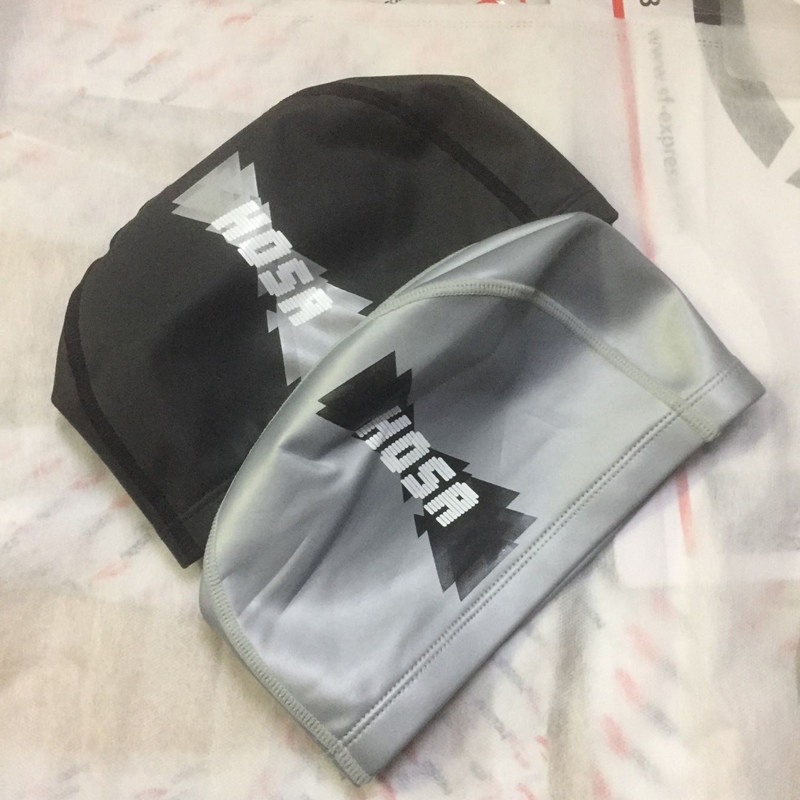 hosa Haosha bathing cap male and female universal waterproof silicone cloth PU long hair swimming cap waterproof 117171108