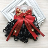 Детский парик, аксессуар для волос, кудрявый милый хвостик, заколка для волос с бантиком для принцессы