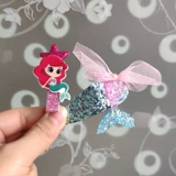 Детский аксессуар для волос, ювелирное украшение, мультяшная блестящая заколка для волос для принцессы, брендовые детские шпильки для волос