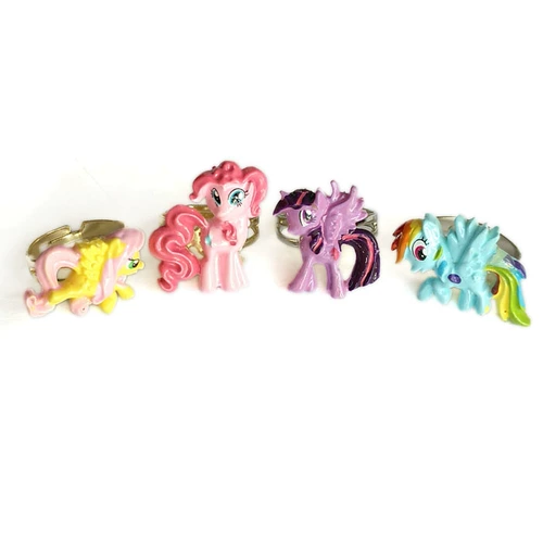 Детская пони, регулируемое трехмерное мультяшное милое детское кольцо, единорог, подарок на день рождения