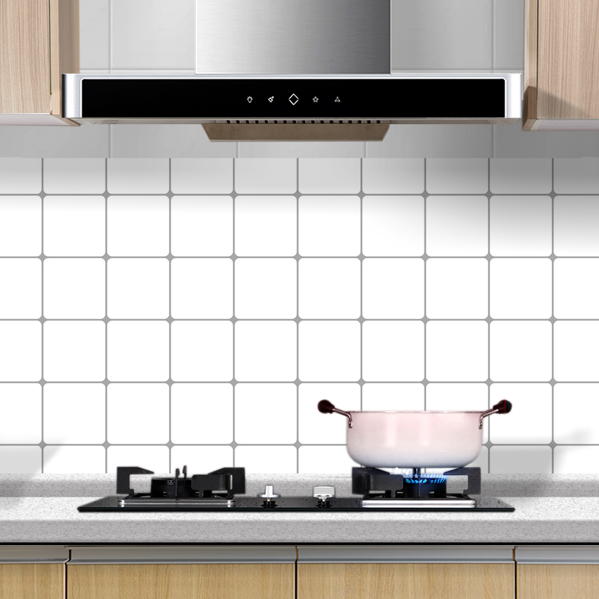 Anti-oil patch kitchen magnetic brick adhesive wall patch waterproof thermal insulation glass adhesive film opaque sunscreen self-adhesive paper