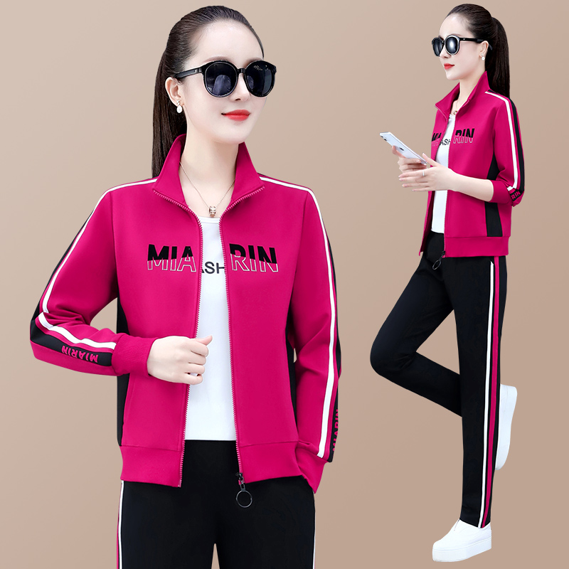 361 sports suit women's spring and autumn Jordano 2022 printing fashion running casual sportswear three-piece suit