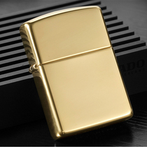 Original zippo lighter brass armor mirror 169 padded heavy armor feel good