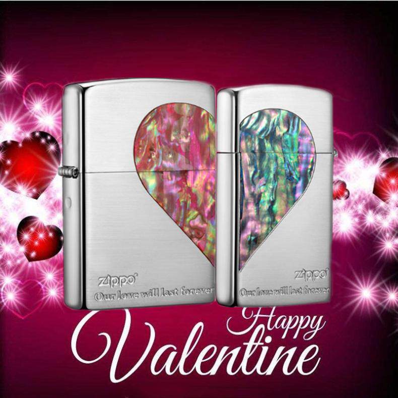 zippo cheebao windproof lighter day version original fitting shell lover Heart loving couple machine for machine suit