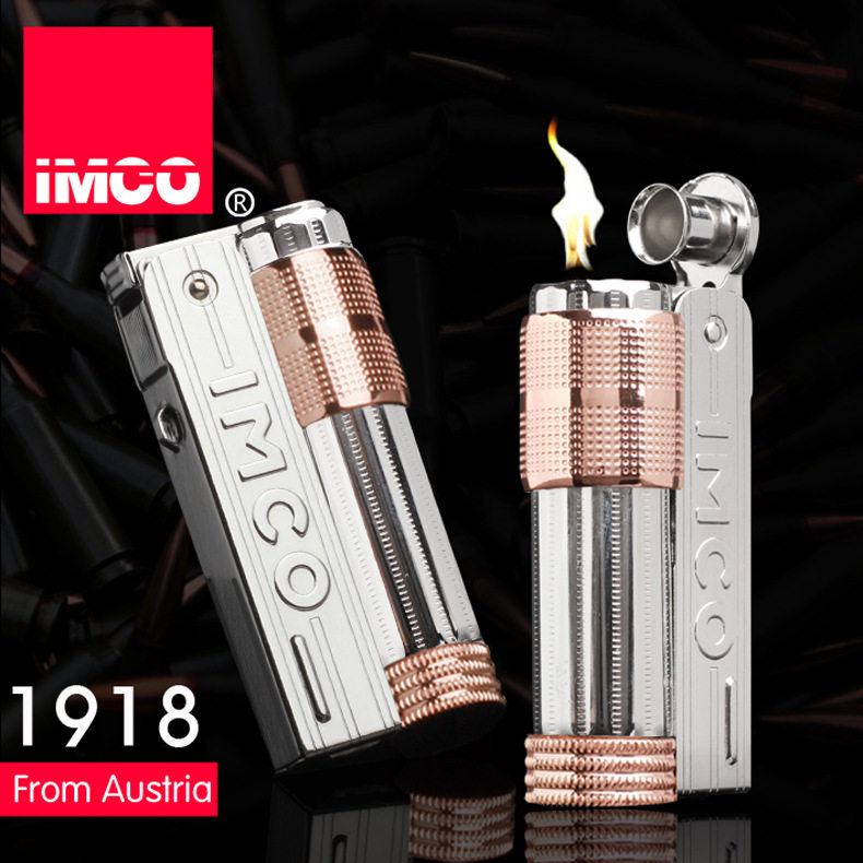 Austria IMCO love cool rose gold 6700 kerosene lighter windproof retro vintage antique grinding wheel oil machine